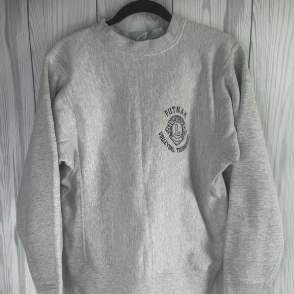 Vintage 80’s Volleyball Reverse Weave Sweatshirt Soffe Mens Size Medium USA - Picture 2 of 10